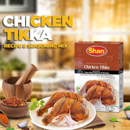Miniatura 2 de Shan Bihari Kabab Receta y mezcla de condimentos 1.76 oz (50 g) – Especias en polvo para tiras tiernas de carne de barbacoa – Adecuado