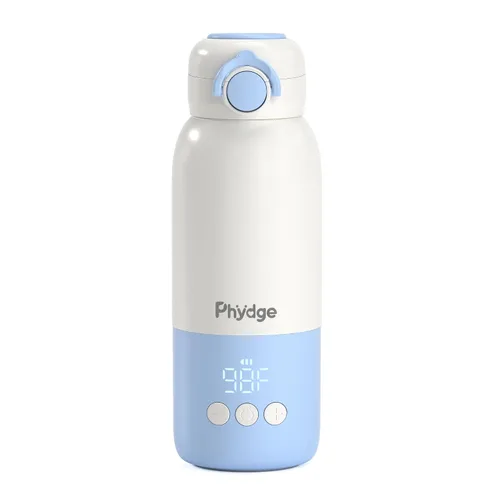 Miniatura 8 de Calentador de biberones portátil para viajes, calentador de leche de bebé sin cables de 12.5oz para llevar, para fórmula, leche materna, agua, 3