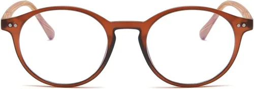 Miniatura 20 de HJSTES Gafas de Luz Azul Vintage para Mujeres y Hombres Redondas que Bloquean la Luz Azul con Marco Grueso TR90