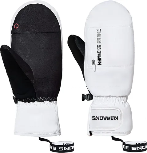 Durio Guantes de esquí para mujer, impermeables, cálidos, para hombres y mujeres, guantes de nieve antideslizantes para invierno, guantes de