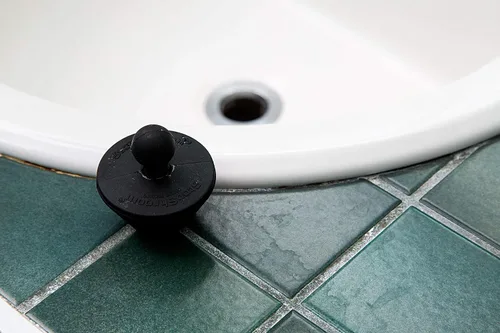 Miniatura 9 de TubShroom Paquete Combinado de Atrapapelos para Desagüe de Bañera con Tapón de Silicona, Cromo Negro – Protector para Desagües de Baño, se adapta a