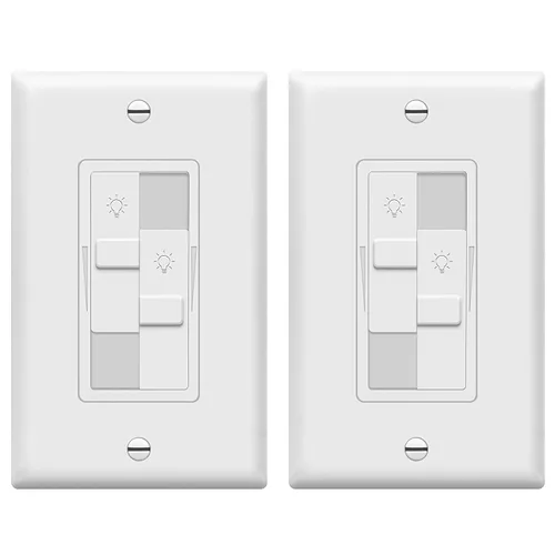 Miniatura 23 de TOPGREENER Interruptor digital de atenuación para luces LED / CFL regulables de 200 W, interruptor de atenuación deslizante LED de un solo polo,