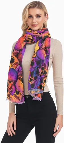 Miniatura 3 de Bufandas para mujer, para invierno y otoño, a la moda, chal largo, acogedor, suave, grande, bufanda para la cabeza