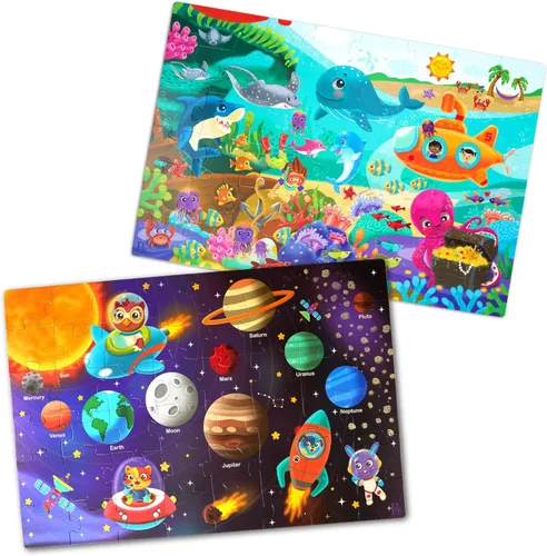 Miniatura 12 de B. toys Juego de rompecabezas - Juego clásico con diseños coloridos - Juguetes educativos y de desarrollo para más de 3 años - Paquete de 3