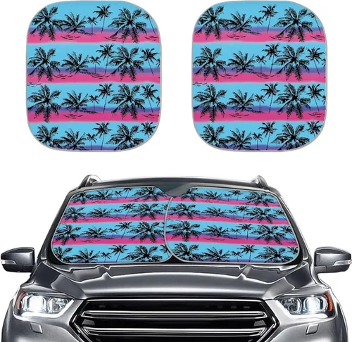 Miniatura 8 de Parasoles para parabrisas de automóvil con estampado de patas de perro, bloquea rayos UV, mantiene tu vehículo fresco, cubierta plegable para auto
