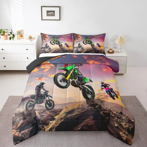 Miniatura 17 de Juego de edredón de videojuegos para niños, niñas y hombres, juego de ropa de cama con estampado de consola de videojuegos negro, decoración