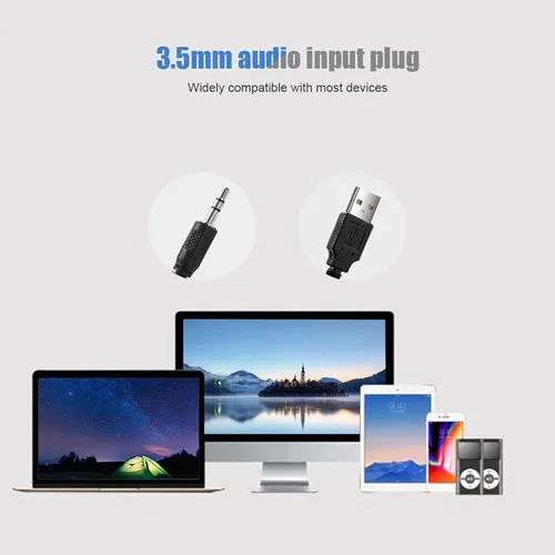 Miniatura 4 de Yosoo Barra de sonido con cable para Smart TV: altavoz portátil universal, compatible con entrada de audio de 0.138 in, cuenta con sonido envolvente