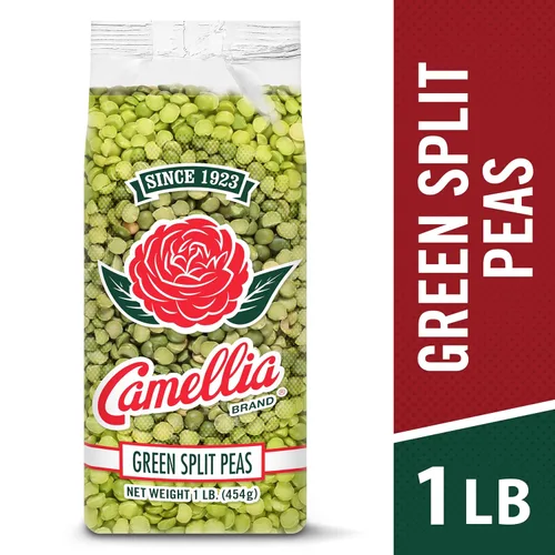 Miniatura 3 de Camellia Brand Guisantes verdes secos divididos – Guisantes partidos de alta calidad sin OMG para sopa abundante de guisantes partidos, guisos