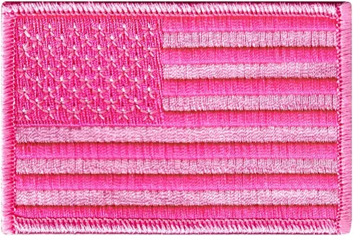 Miniatura 6 de Parche bordado con bandera americana con borde dorado USA Estados Unidos de América emblema de uniforme militar, dorado (GOLD BORDER)