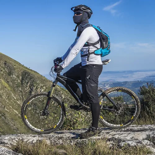 Miniatura 4 de Saitag pasamontañas motocicleta máscara facial hombres movible transpirable ciclismo enfriamiento máscara a prueba de polvo