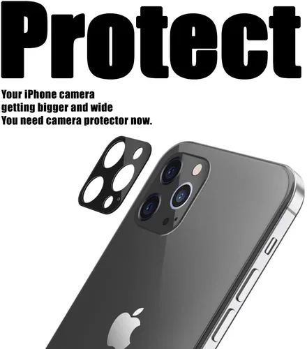 Miniatura 3 de DOME GLASS EZ - Protector de cámara para iPhone 12 Pro (6.1 pulgadas) de Whitestone [instalación con un toque] protector de lente de cámara