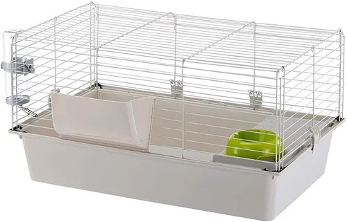 Miniatura 5 de Ferplast Jaula para cobayas y conejos Jaula para mascotas incluye todos los accesorios para comenzar y una garantía de 1 año