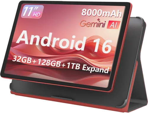Miniatura 9 de Tablet Android 16 de 11 pulgadas, 32 GB de RAM + 128 GB de ROM (expansión de 1 TB), procesador T7280 Octa-Core 2.2GHz, pantalla IPS FHD+ de 90 Hz