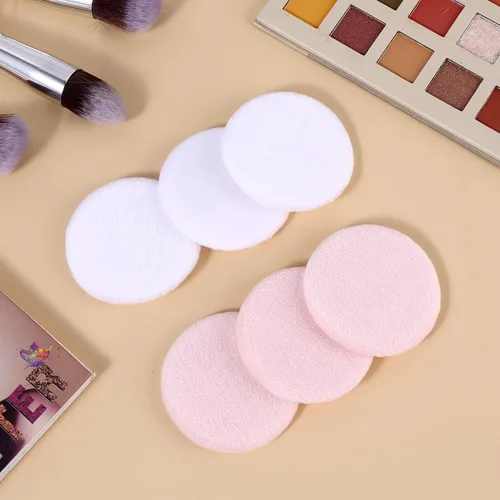 Miniatura 8 de Sibba 12 piezas de rubor suelto en polvo maquillaje Puff ajuste de cara maquillaje corporal esponja de terciopelo suave maquillaje cosmético mini