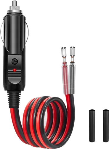 Miniatura 9 de Chanzon 6 pies/3 pies UL listado 12V/24V 15A macho a macho enchufe para encendedor de cigarrillos, cable cargador resistente con protección LED y 6