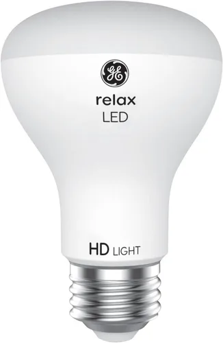 Miniatura 2 de GE Relax - Paquete de 2 bombillas LED R20, equivalentes a 45 W, regulables, color blanco suave