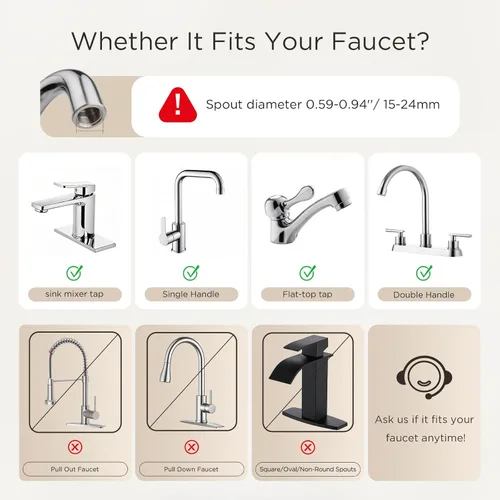 Miniatura 2 de ANGEL UF60 Filtro de fregadero de baño, ultra filtración de 0.01 μm para cuidado de la piel y cuidado del cabello, filtro de agua para grifo