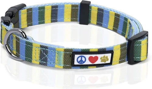 Miniatura 23 de Collar para mascotas Pawtitas, de 6 pies, suave, ajustable, color sólido, de nailon. El collar y arnés a juego para perros y cachorros, se venden