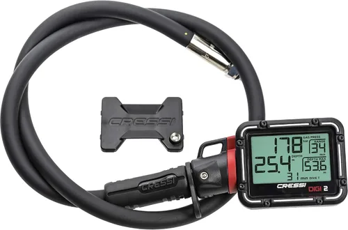 Miniatura 6 de Cressi Scuba Diving Pressure Gauge and Depth Gauge - Easy to Read and Carry - Digi2: Made in Italy Negro