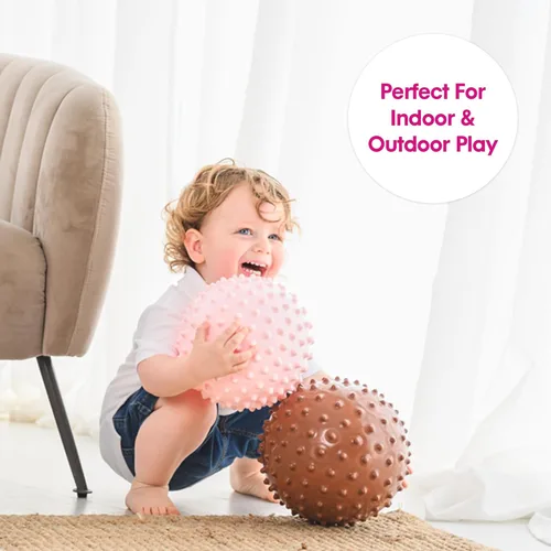 Miniatura 6 de Edushape Pelota sensorial original, bola de bebé de 7 pulgadas para el desarrollo de habilidades motoras gruesas en niños de 6 meses en adelante
