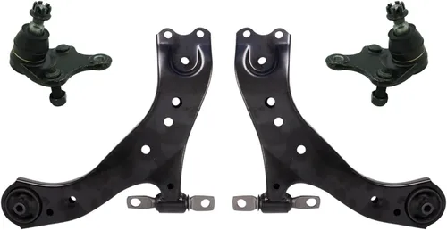 Miniatura 82 de TRQ Brazo de control delantero superior e inferior con rótula juego de 4 piezas compatible con Land Rover Range Rover 2003-2012
