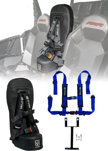 Miniatura 16 de UTVMA RZR 1000 y 900 (2014-2023) Asiento de seguridad con arnés de 4 puntos Asiento para niños Asiento de salto Todos los modelos