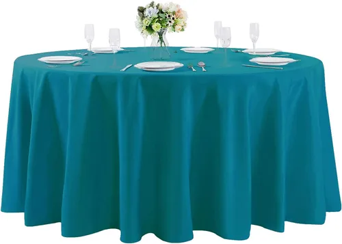Miniatura 26 de Cupuamon - Mantel rectangular de 60 x 84 pulgadas, tela de poliéster lavable para decoración de bodas, fiestas, cenas y banquetes