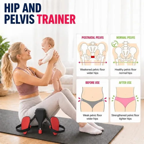 Miniatura 7 de Entrenador de muslos ajustable Kegel Master Trainer con bandas de resistencia, entrenador de suelo pélvico, muslo y cadera para hombres y mujeres