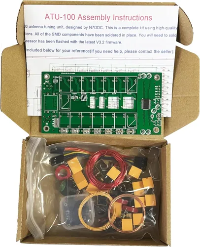 Miniatura 4 de Malahit ATU-100 Sintonizador de antena DIY Kits 1.8-50MHz atu100 Sintonizador automático de antena por N7DDC 7x7 0.96 pulgadas OLED SMT y chip
