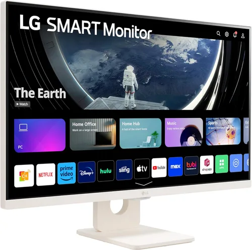Miniatura 3 de LG 27SR50F-W Monitor inteligente de 27 pulgadas FHD (1920 x 1080), pantalla IPS, webOS 23, HDR 10, x2 altavoces incorporados, AirPlay 2, pantalla