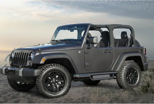 Miniatura 4 de Estribos, escalones laterales de 6 pulgadas compatibles con Jeep Wrangler JK JKU Unlimited 2007-2018, 2 puertas, barra Nerf de acero recubierto