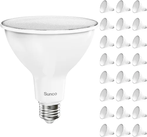 Miniatura 9 de Sunco - Paquete de 6 bombillas LED PAR38 para exteriores, ultra brillante, 2800 LM, 20 W (equivalente a 250 W), blanco suave de 3000 K, regulable