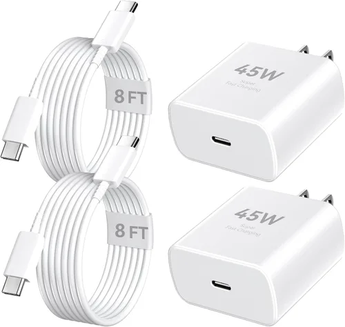 Miniatura 10 de Cargador USB C súper rápido de 45 W para iPhone 17 16 Pro Max, cargador de iPhone de 10 pies de largo, cable de carga rápida para iPhone 17 16 Pro