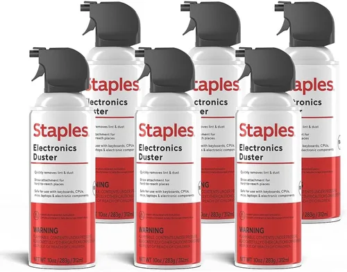 Staples Plumeros de aire comprimido: aire enlatado para electrónica, teclados y dispositivos de oficina