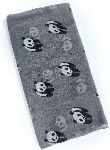 Miniatura 7 de GERINLY Lindo Panda Bear Bufandas para mujer algodón cabeza Wrap bufandas Panda regalos Accesorios