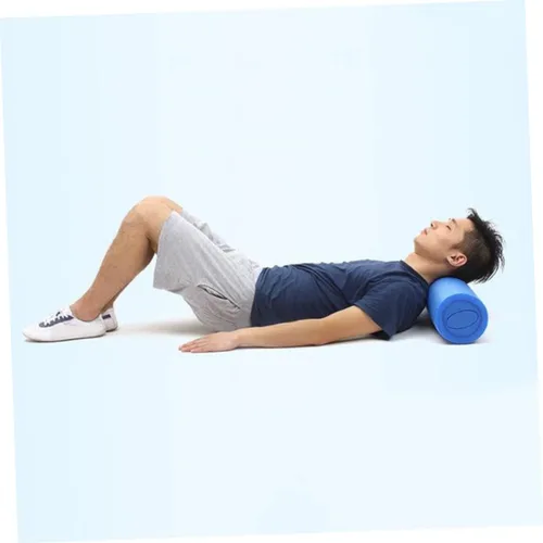 Miniatura 4 de BESPORTBLE Epe Yoga Roller Columna de masaje sólido azul alta elasticidad Fitness Balance Stick para el alivio profundo del tejido muscular