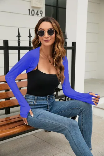 Miniatura 14 de Chal refrescante manga para brazo con agujero para los dedos, protección solar para mujeres y hombres para golf, equitación, conducción