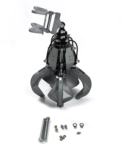 Lesu Metal Timber Grab Pulpwood Grapple Part Cilindro Tubo de aceite para 1/14 Ac360 Et26L Et30H Tipo de rueda Rc Excavadora Hidráulica Modelo