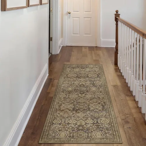 Miniatura 89 de PureCozy Alfombra de área beige de 2 x 3 pulgadas, lavable, vintage, pequeña, para entrada, cocina, suave, retro, floral, de pelo bajo, tapete