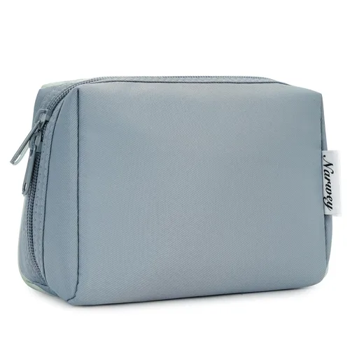 Miniatura 49 de Narwey Pequeña bolsa de maquillaje para bolso, mini bolsa de cosméticos, bolsa de maquillaje de viaje con cremallera, bonitas bolsas de maquillaje