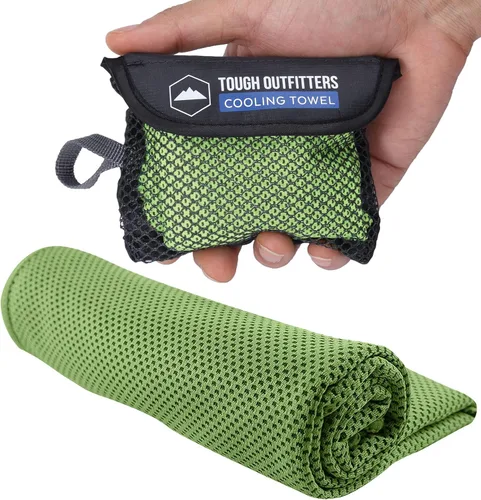 Miniatura 24 de Tough Outdoors Toallas de enfriamiento para cuello y cara, toalla de enfriamiento para el cuello para clima caliente, yoga, deportes, golf, sudor