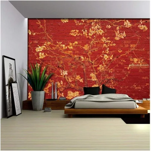 Miniatura 36 de Wall26 - Papel tapiz en color cobre con estampado de "Almendro en flor" de Vincent Van Gogh