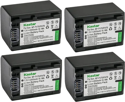 Miniatura 6 de Kastar Paquete de 1 batería de repuesto NP-FV70 para Sony NP-FV30, NP-FV40, NP-FV50, NP-FV70, NP-FV70A, NP-FV90, NP-FV100, Sony BC-TRV, BC-VH1