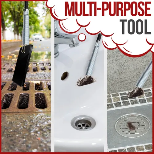 Miniatura 6 de RAM-PRO - Removedor de obstrucciones de drenaje de serpiente de 22 pulgadas, utilizado como removedor de obstrucciones para fregadero, ducha