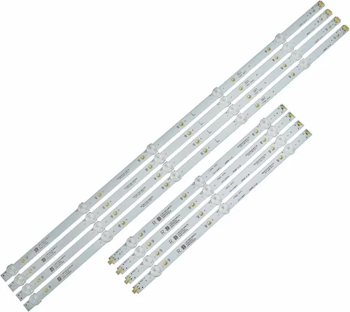 Tiras LED (8) para TV Insignig 50" NS-50DF710NA19 NS-50DF710NA21 | NS-50F301NA24 LB50091 V1_00 LC-50LB601U TPT500J1 TPT500U1-QVN03.U