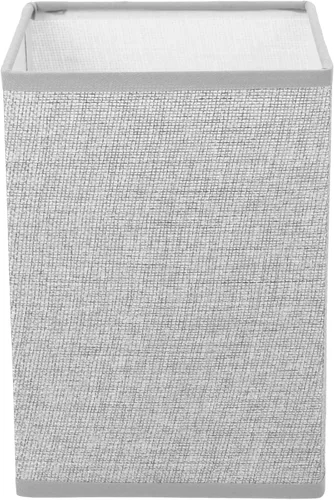 Miniatura 6 de Pantalla cuadrada de tela para lámpara, soporte de lámpara de lino natural, repuesto para lámpara de mesa y luz de pie (gris claro)