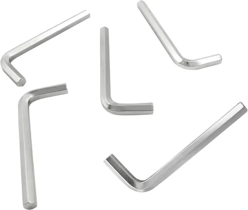 Miniatura 9 de Luomorgo 20 llaves Allen de 0.059 in/1/16 pulgadas, llave hexagonal en forma de L, herramienta de llave hexagonal de acero resistente