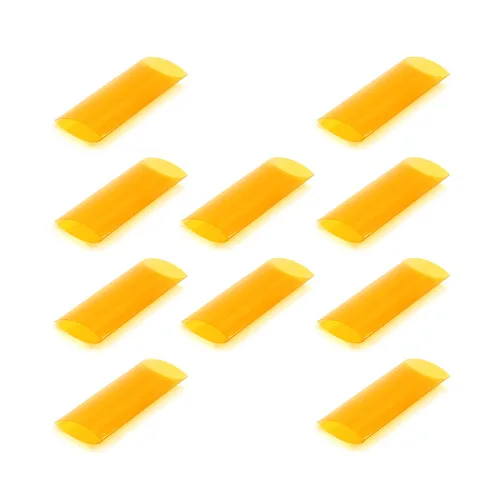 Miniatura 19 de Aicosineg 20 tubos termorretráctiles de batería de 2.83 pulgadas de longitud, 1.18 pulgadas de ancho de aplanamiento, aislamiento térmico de PVC