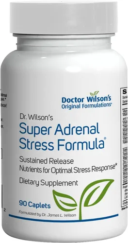 Dr. Wilson Super Suprarrenal Stress Formula de liberación sostenida nutrientes para el estrés diario y apoyo energético 90 cápsulas