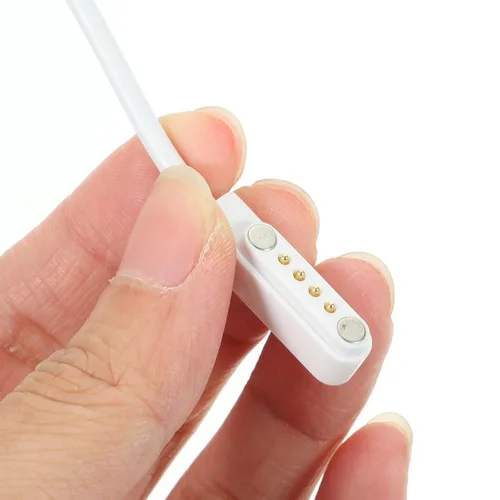 Miniatura 6 de Toddmomy Cable de carga magnético para reloj inteligente de 4 pines, cable de carga USB para relojes de teléfono, compatible con bandas inteligentes